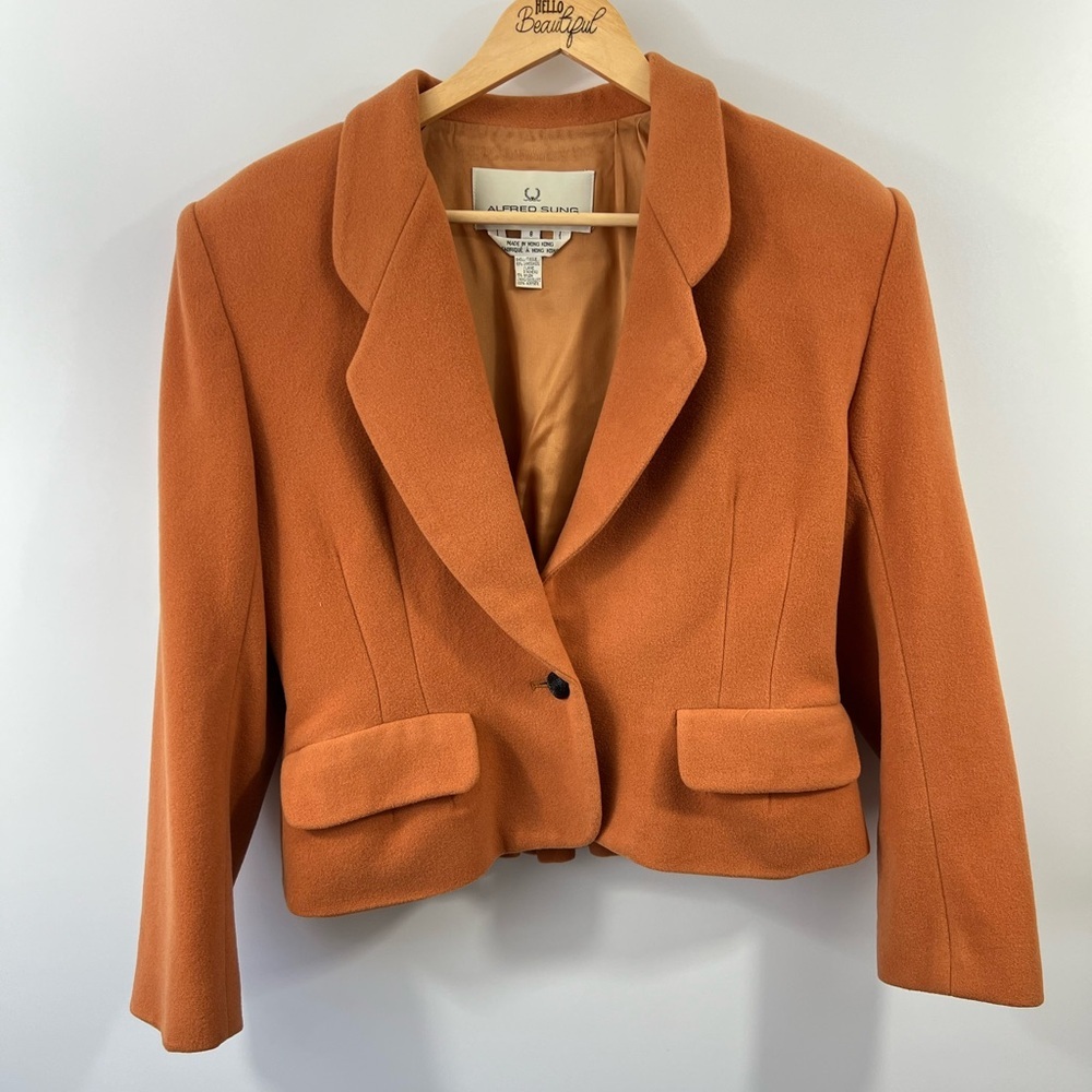 Alfred Sung Women's Orange Blazer